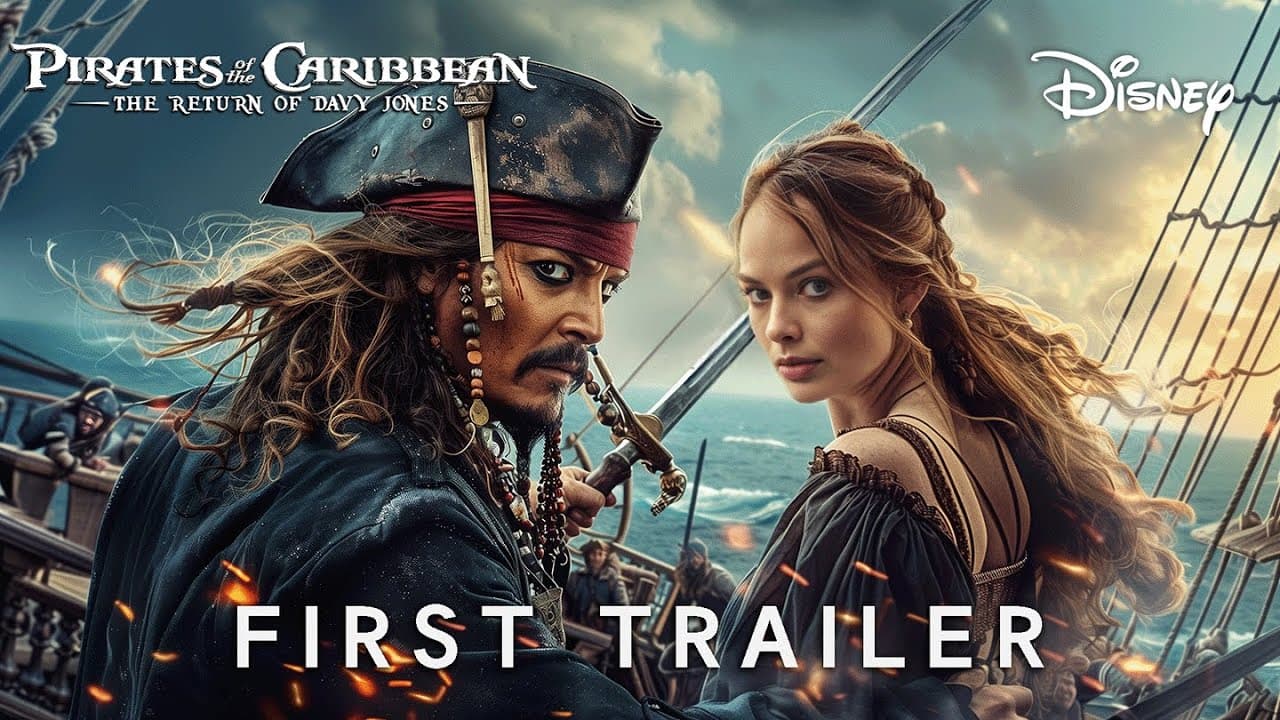 Cover Image for Pirates of the Caribbean 6: The Return Of Davy Jones | FIRST TRAILER | Margot Robbie, Johnny Depp